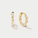 Vale - Hoop earrings with a pearl