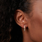 Vale - Hoop earrings with a pearl