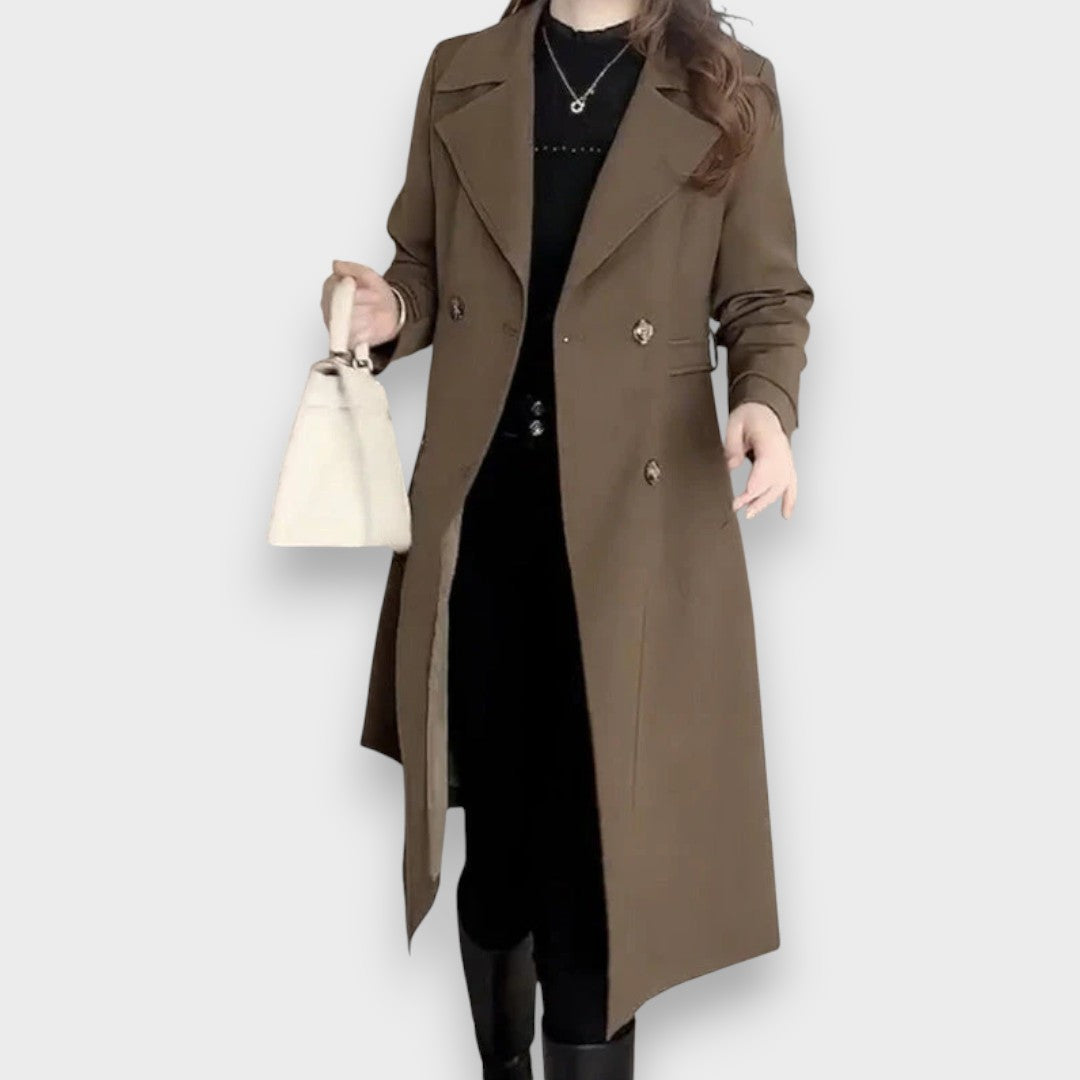 Luisa Elegant Lined Trench Coat