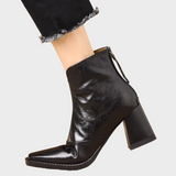 Karina Luxe Mid-Heel Ankle Boots