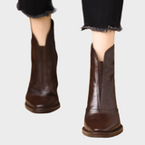 Karina Luxe Mid-Heel Ankle Boots