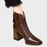 Karina Luxe Mid-Heel Ankle Boots