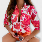 Lubomira Sophisticated Geometric Blouse