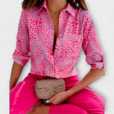 Lubomira Sophisticated Geometric Blouse