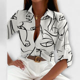 Lubomira Sophisticated Geometric Blouse